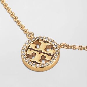 Tory Burch Miller Pave Pendant Necklace
